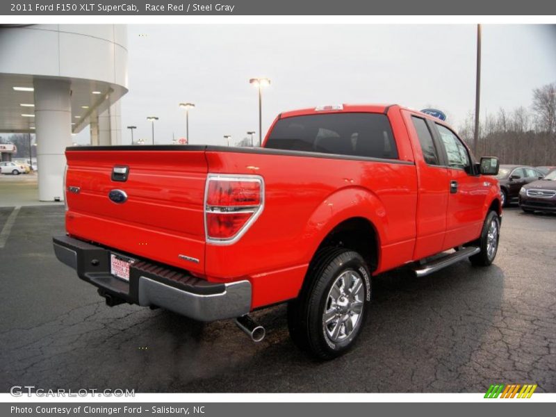 Race Red / Steel Gray 2011 Ford F150 XLT SuperCab