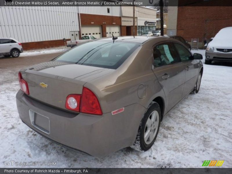 Amber Bronze Metallic / Cocoa/Cashmere Beige 2008 Chevrolet Malibu LS Sedan