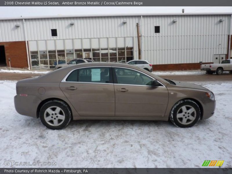 Amber Bronze Metallic / Cocoa/Cashmere Beige 2008 Chevrolet Malibu LS Sedan