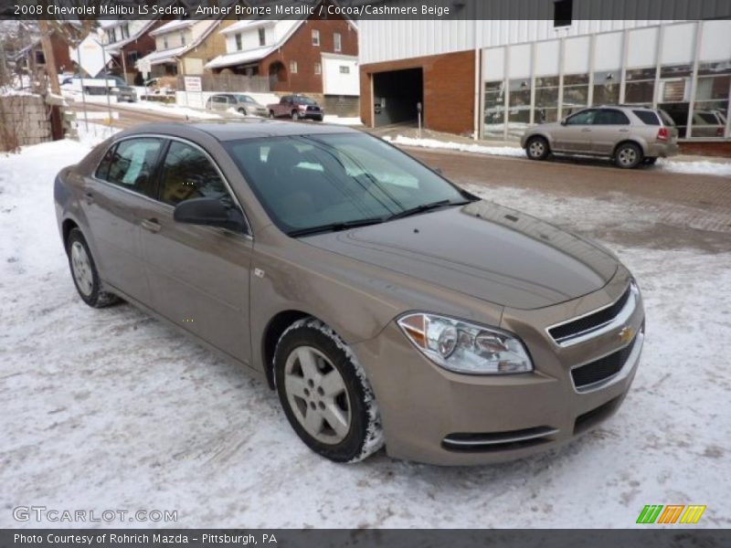 Amber Bronze Metallic / Cocoa/Cashmere Beige 2008 Chevrolet Malibu LS Sedan