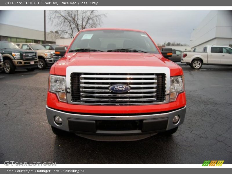 Race Red / Steel Gray 2011 Ford F150 XLT SuperCab