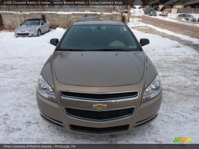Amber Bronze Metallic / Cocoa/Cashmere Beige 2008 Chevrolet Malibu LS Sedan