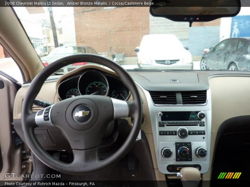 Amber Bronze Metallic / Cocoa/Cashmere Beige 2008 Chevrolet Malibu LS Sedan