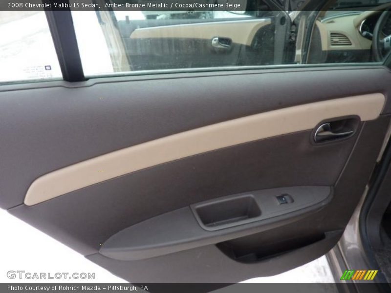 Amber Bronze Metallic / Cocoa/Cashmere Beige 2008 Chevrolet Malibu LS Sedan
