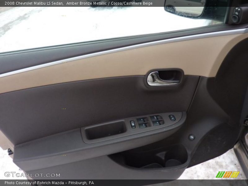 Amber Bronze Metallic / Cocoa/Cashmere Beige 2008 Chevrolet Malibu LS Sedan