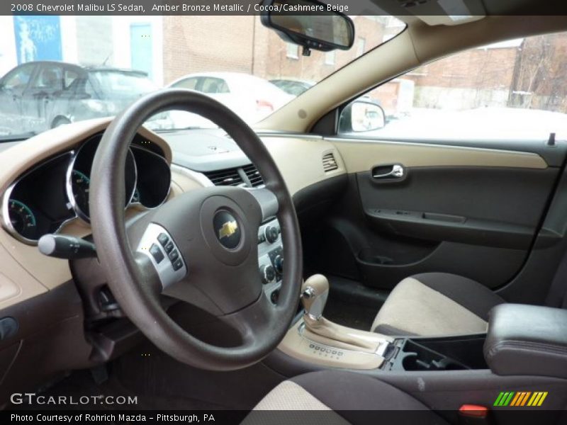 Amber Bronze Metallic / Cocoa/Cashmere Beige 2008 Chevrolet Malibu LS Sedan
