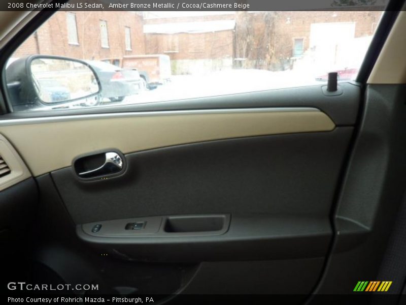 Amber Bronze Metallic / Cocoa/Cashmere Beige 2008 Chevrolet Malibu LS Sedan