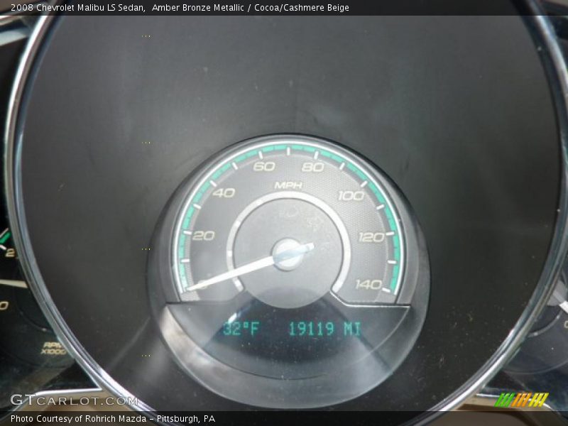 Amber Bronze Metallic / Cocoa/Cashmere Beige 2008 Chevrolet Malibu LS Sedan