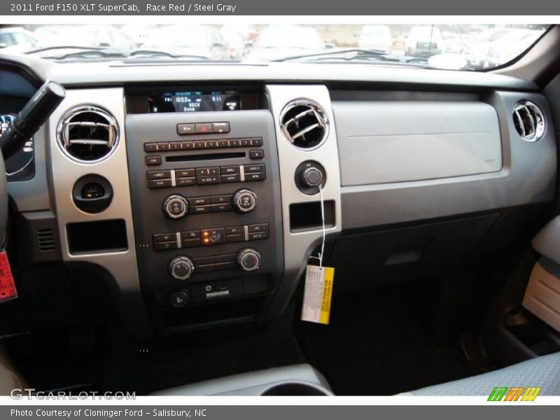 Race Red / Steel Gray 2011 Ford F150 XLT SuperCab