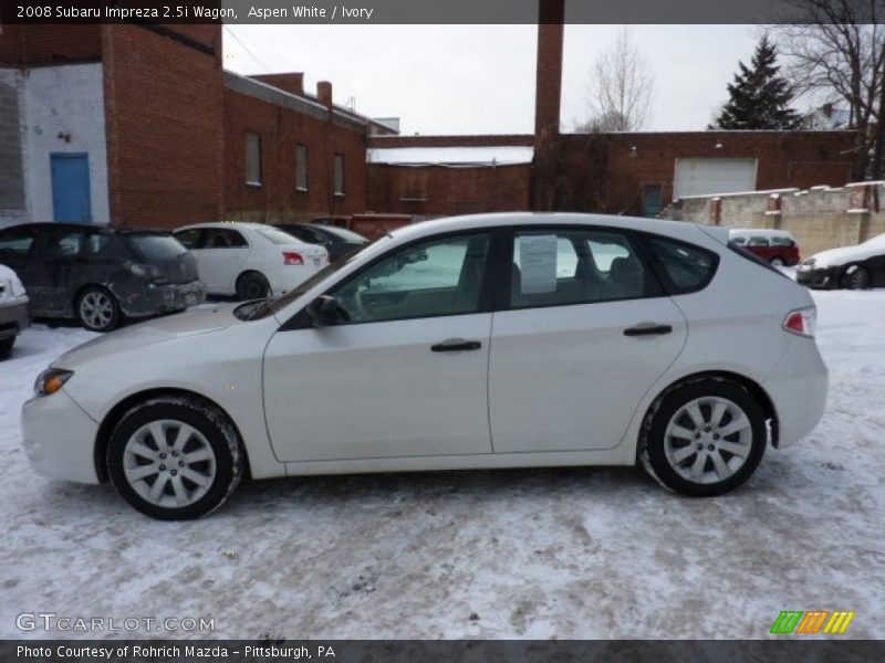 Aspen White / Ivory 2008 Subaru Impreza 2.5i Wagon
