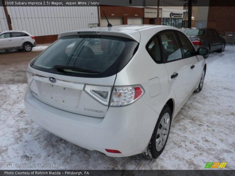 Aspen White / Ivory 2008 Subaru Impreza 2.5i Wagon