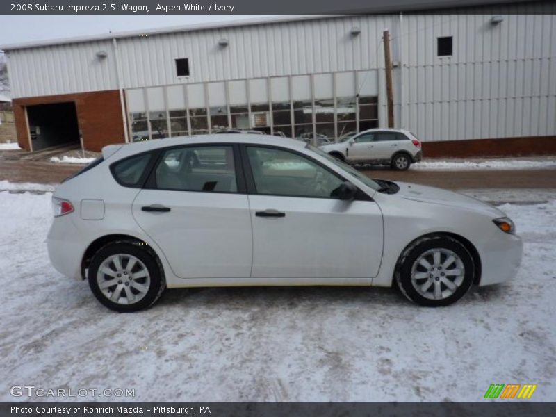 Aspen White / Ivory 2008 Subaru Impreza 2.5i Wagon