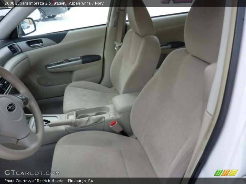 Aspen White / Ivory 2008 Subaru Impreza 2.5i Wagon