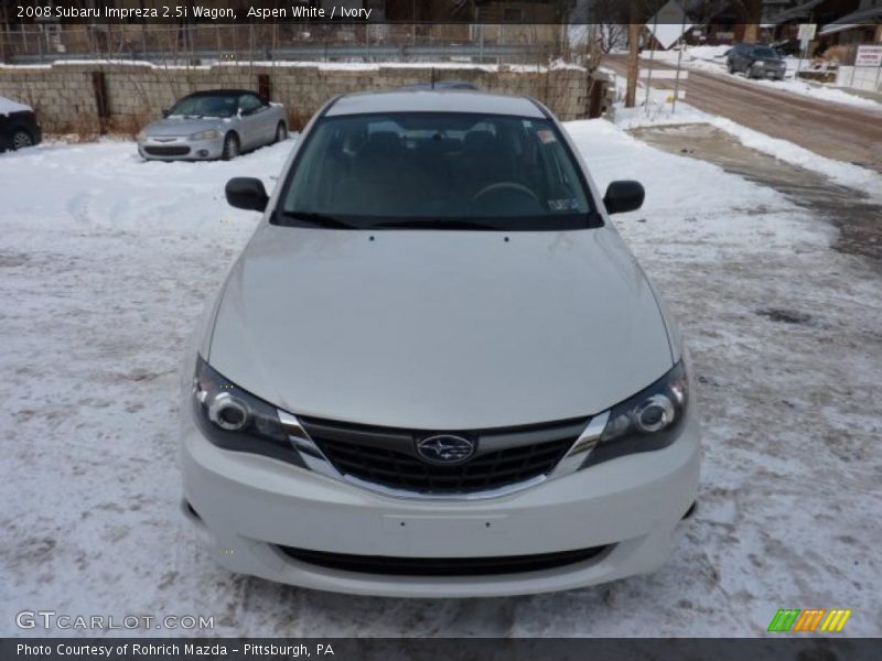 Aspen White / Ivory 2008 Subaru Impreza 2.5i Wagon