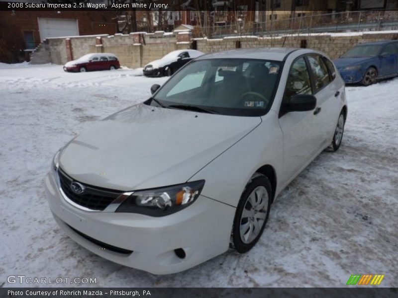 Aspen White / Ivory 2008 Subaru Impreza 2.5i Wagon