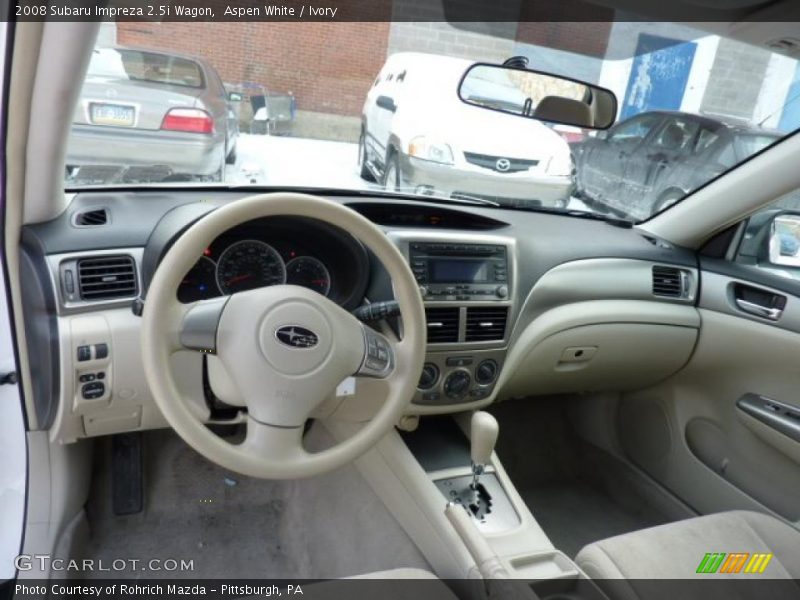 Aspen White / Ivory 2008 Subaru Impreza 2.5i Wagon