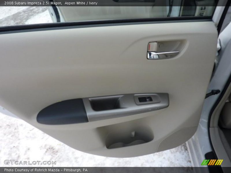 Aspen White / Ivory 2008 Subaru Impreza 2.5i Wagon