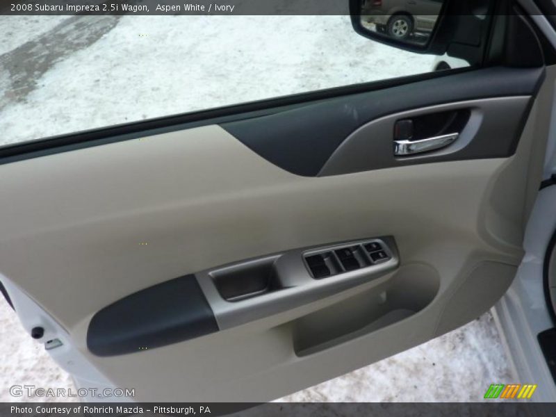 Aspen White / Ivory 2008 Subaru Impreza 2.5i Wagon