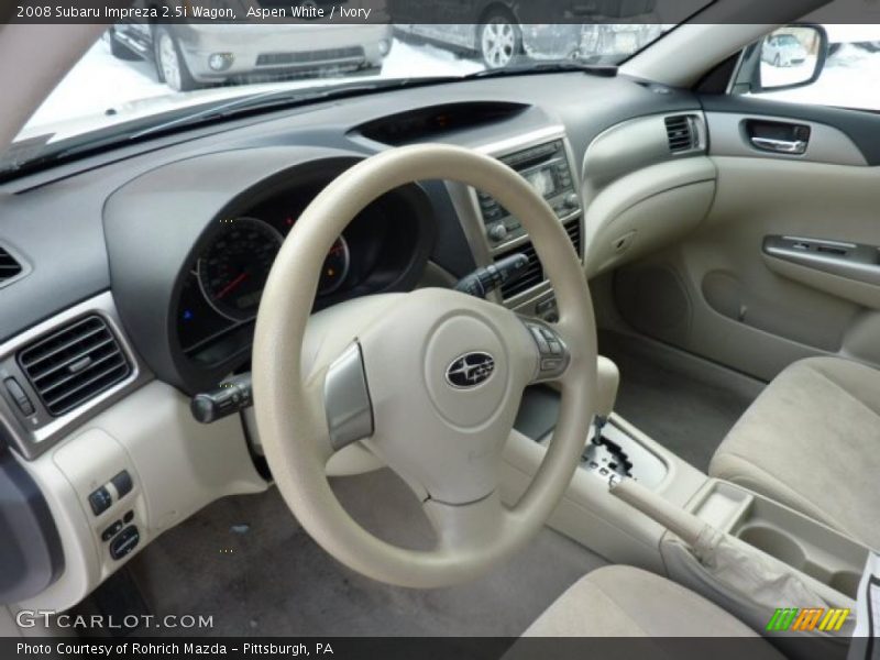 Aspen White / Ivory 2008 Subaru Impreza 2.5i Wagon