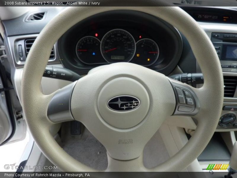 Aspen White / Ivory 2008 Subaru Impreza 2.5i Wagon