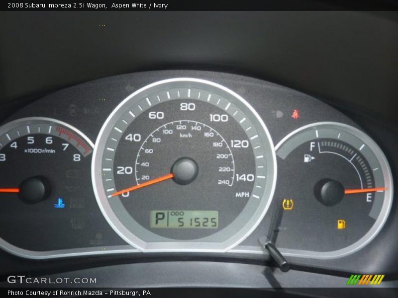 Aspen White / Ivory 2008 Subaru Impreza 2.5i Wagon