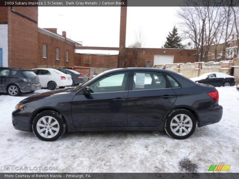 Dark Gray Metallic / Carbon Black 2009 Subaru Impreza 2.5i Sedan