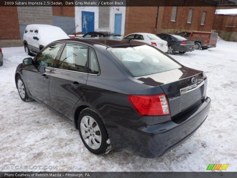 Dark Gray Metallic / Carbon Black 2009 Subaru Impreza 2.5i Sedan