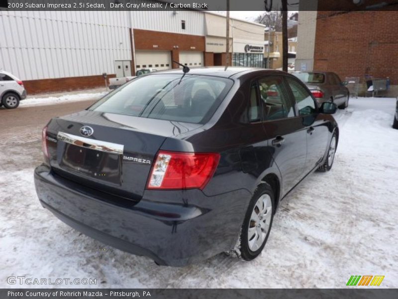 Dark Gray Metallic / Carbon Black 2009 Subaru Impreza 2.5i Sedan