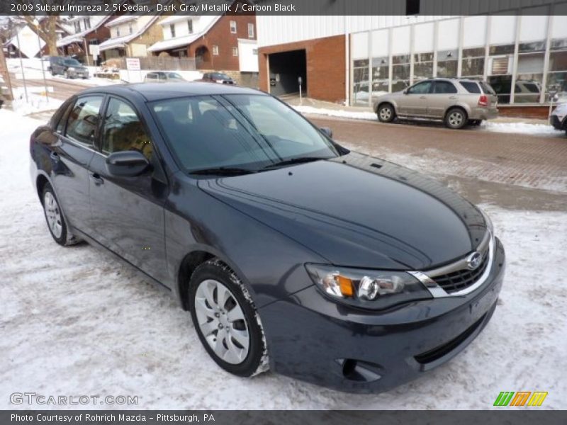 Dark Gray Metallic / Carbon Black 2009 Subaru Impreza 2.5i Sedan