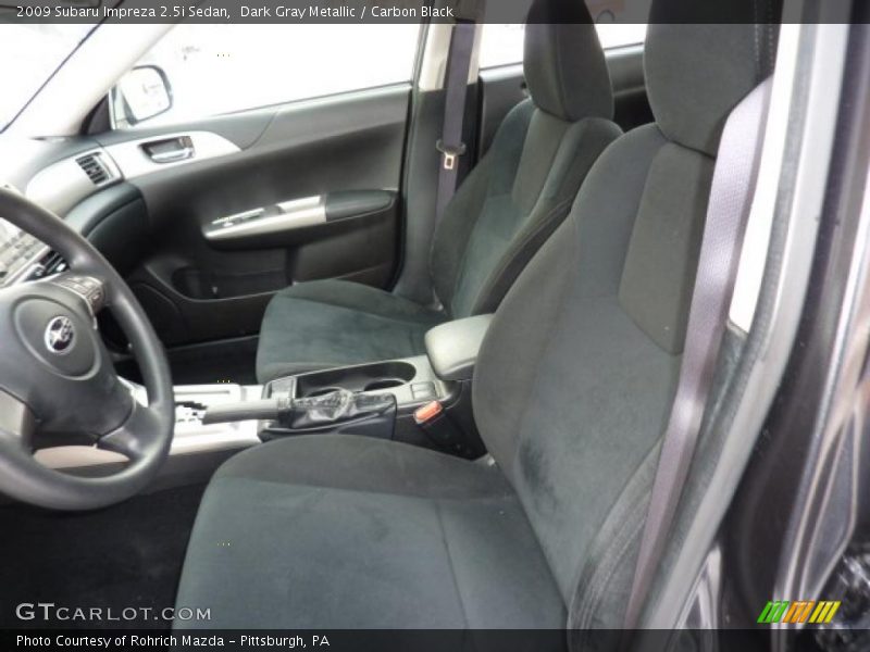 Dark Gray Metallic / Carbon Black 2009 Subaru Impreza 2.5i Sedan