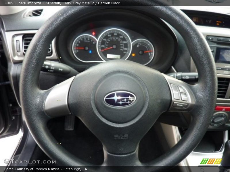 Dark Gray Metallic / Carbon Black 2009 Subaru Impreza 2.5i Sedan
