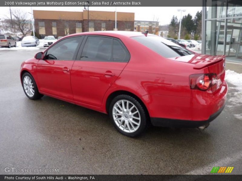 Salsa Red / Anthracite Black 2008 Volkswagen Jetta Wolfsburg Edition Sedan
