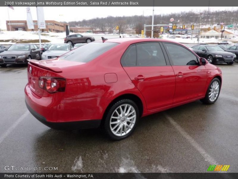 Salsa Red / Anthracite Black 2008 Volkswagen Jetta Wolfsburg Edition Sedan