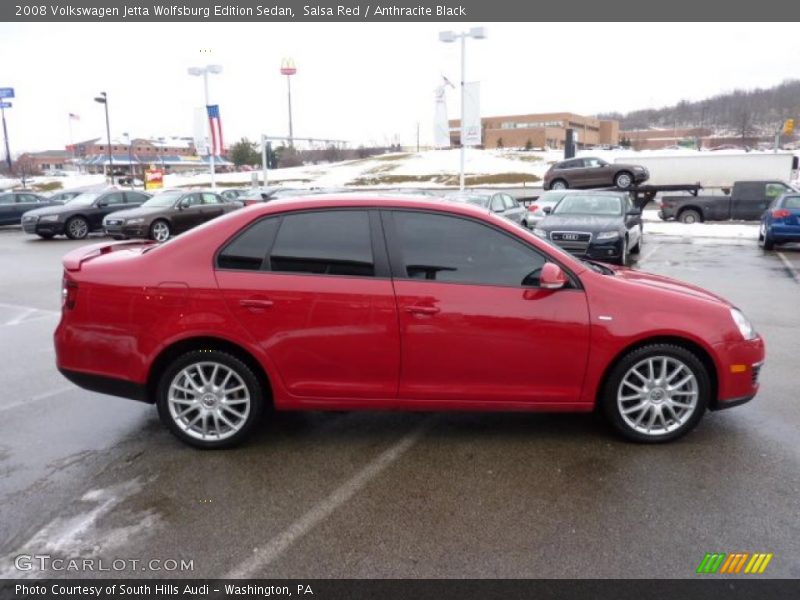 Salsa Red / Anthracite Black 2008 Volkswagen Jetta Wolfsburg Edition Sedan