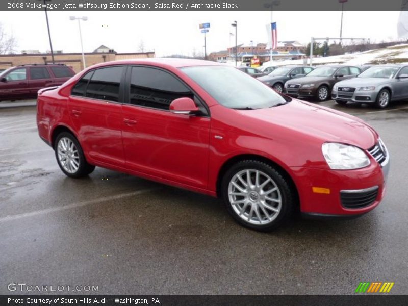 Salsa Red / Anthracite Black 2008 Volkswagen Jetta Wolfsburg Edition Sedan