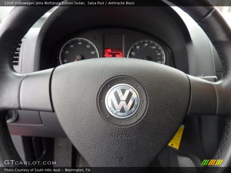 Salsa Red / Anthracite Black 2008 Volkswagen Jetta Wolfsburg Edition Sedan