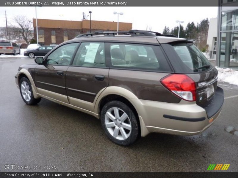 Deep Bronze Metallic / Warm Ivory 2008 Subaru Outback 2.5i Wagon