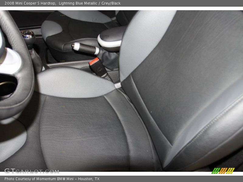 Lightning Blue Metallic / Grey/Black 2008 Mini Cooper S Hardtop