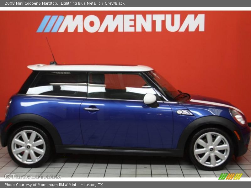 Lightning Blue Metallic / Grey/Black 2008 Mini Cooper S Hardtop