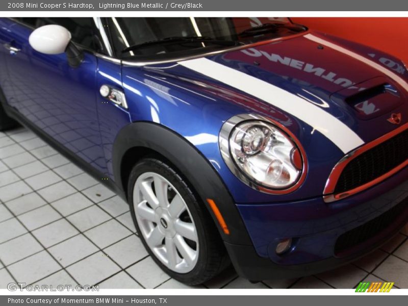 Lightning Blue Metallic / Grey/Black 2008 Mini Cooper S Hardtop