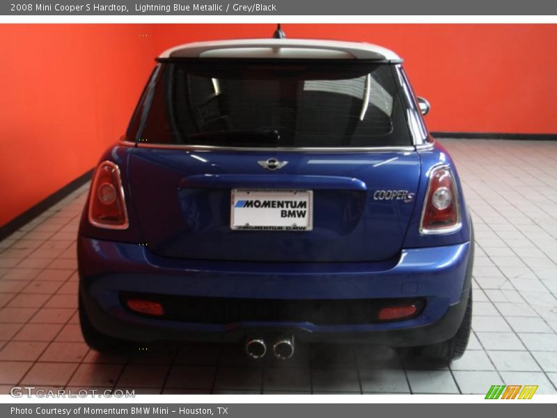 Lightning Blue Metallic / Grey/Black 2008 Mini Cooper S Hardtop