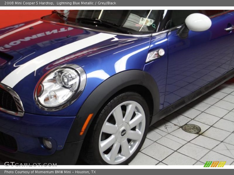 Lightning Blue Metallic / Grey/Black 2008 Mini Cooper S Hardtop