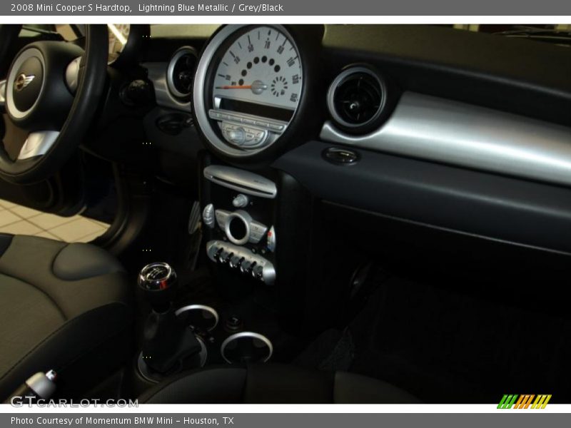 Lightning Blue Metallic / Grey/Black 2008 Mini Cooper S Hardtop