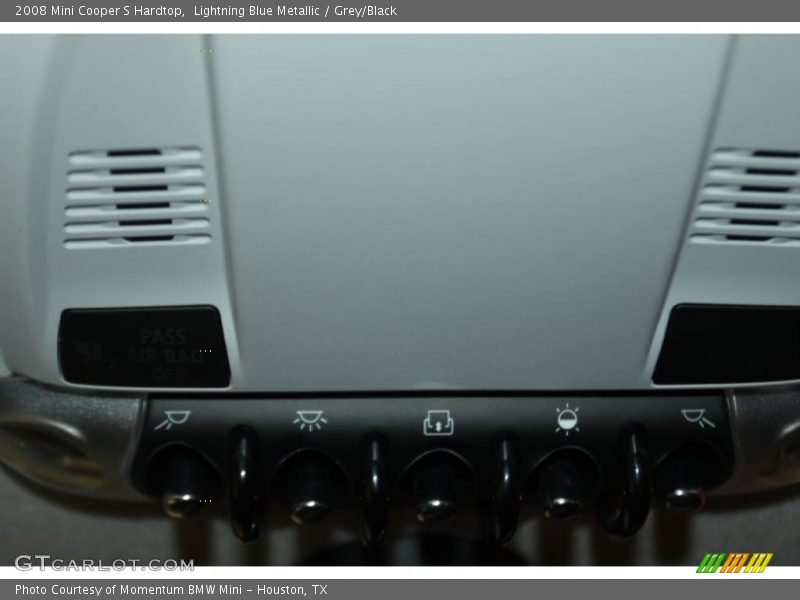Lightning Blue Metallic / Grey/Black 2008 Mini Cooper S Hardtop