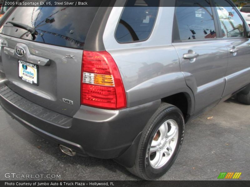 Steel Silver / Black 2006 Kia Sportage EX V6