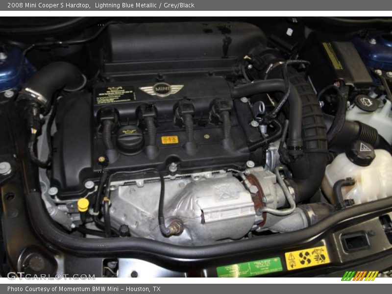 Lightning Blue Metallic / Grey/Black 2008 Mini Cooper S Hardtop
