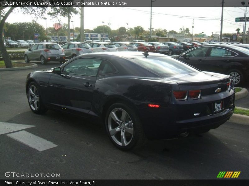 Imperial Blue Metallic / Gray 2011 Chevrolet Camaro LT/RS Coupe