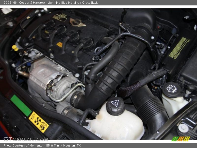Lightning Blue Metallic / Grey/Black 2008 Mini Cooper S Hardtop