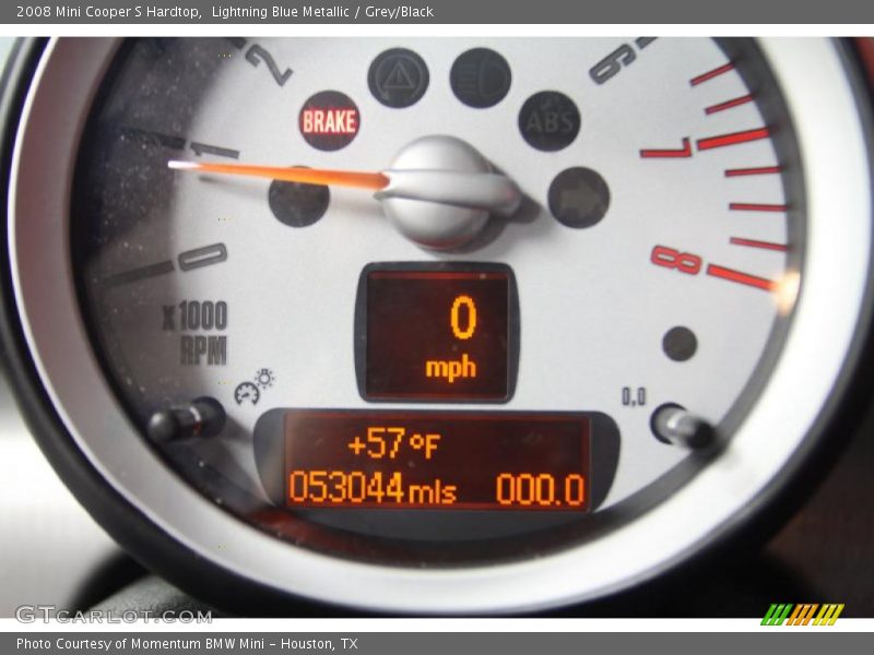 Lightning Blue Metallic / Grey/Black 2008 Mini Cooper S Hardtop