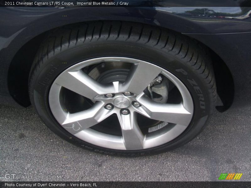 Imperial Blue Metallic / Gray 2011 Chevrolet Camaro LT/RS Coupe